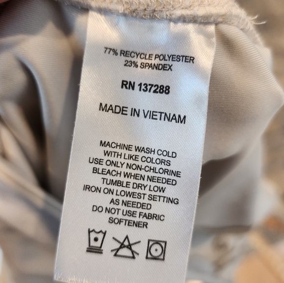 Year Of Ours Bone White Leggings Lace Up Front Ties Size XL Off White Revolve - Picture 15 of 15